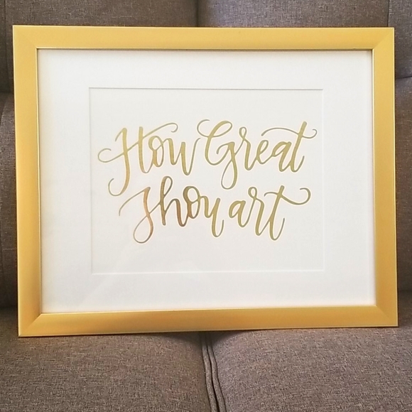 Hobby Lobby Other - "How Great Thou Art" framed wall art